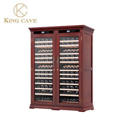 Low Noise Wood Wine Cooler Electric 50 To 80% Humidity Constant Temperature