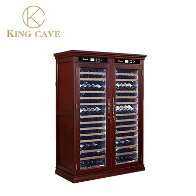 Low Noise Wood Wine Cooler Electric 50 To 80% Humidity Constant Temperature