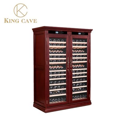 Low Noise Wood Wine Cooler Electric 50 To 80% Humidity Constant Temperature