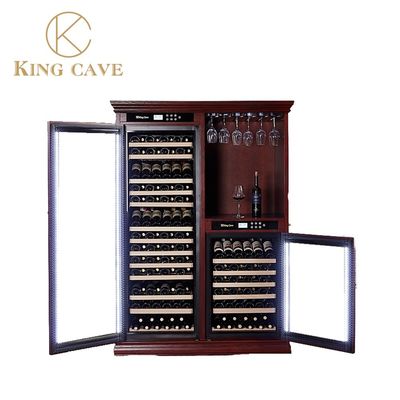 قیمت خوب دمای ثابت کابینت یخچال شراب چوبی کم سر و صدا برق آنلاین