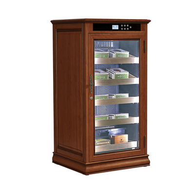 قیمت خوب صفحه لمسی دیجیتال چوب طبیعی سیگار الکتریکی Humidor کابینت خنک کننده آنلاین