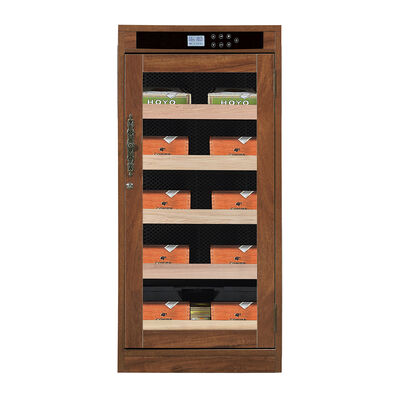 قیمت خوب کابینت مرطوب کننده لوکس چوبی برقی سیگار با کنترل آب و هوای دیجیتال و سیستم ترموالکتریک فوق العاده بی صدا آنلاین