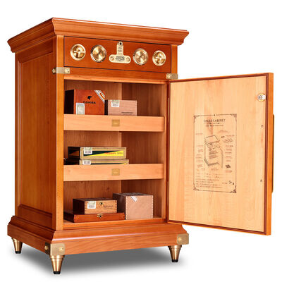 قیمت خوب کنترل دقیق آب و هوا چوب جامد سيگار خنک کننده کابينت Humidor آنلاین