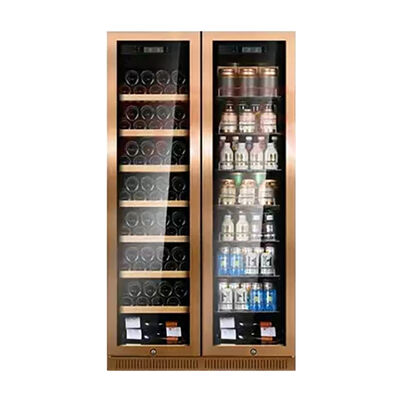 قیمت خوب کابینت خنک کننده شراب فولاد ضد زنگ لوکس برای استفاده خانگی و تجاری آنلاین