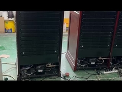 چوب جامد کنترل لمسی منطقه دوگانه برق شراب سرد کننده سیگار Humidor کابینت