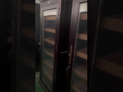 خنک کننده سیگار مستقل Humidor چراغ LED درب شیشه ای چوبی کابینت سیگار مدرن